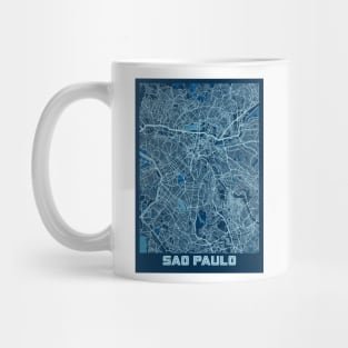 Sao Paulo - Brazil Peace City Map Mug